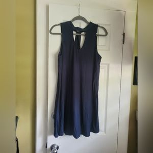 Derek heart navy blue dress